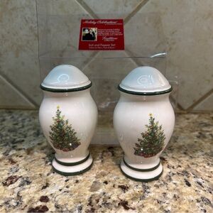 Christopher Radko Holiday Celebrations Tradition Collection Salt & Pepper set
